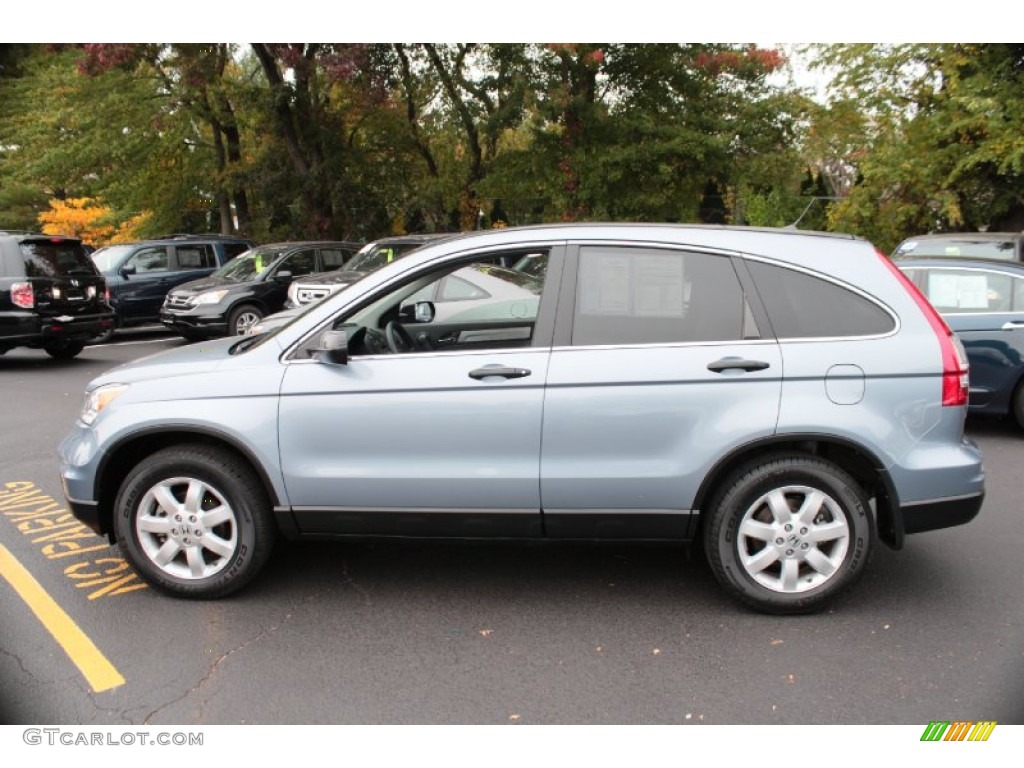 2011 CR-V SE 4WD - Glacier Blue Metallic / Gray photo #5