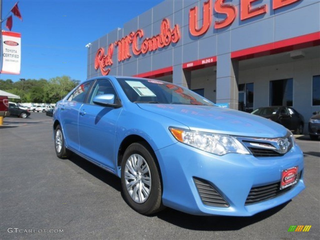 2012 Camry LE - Clearwater Blue Metallic / Ivory photo #1