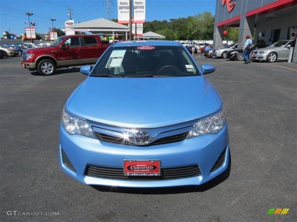 2012 Camry LE - Clearwater Blue Metallic / Ivory photo #2