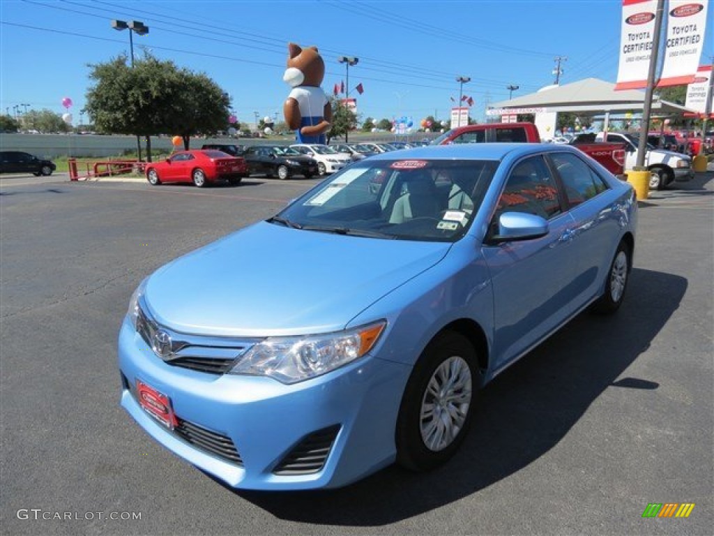 2012 Camry LE - Clearwater Blue Metallic / Ivory photo #3