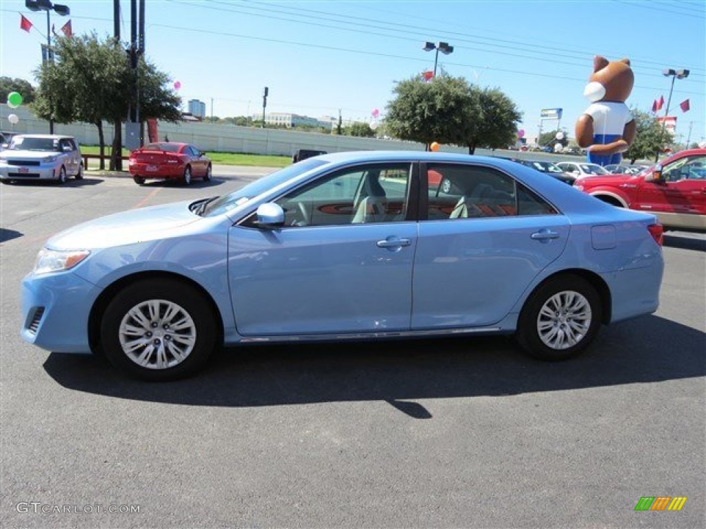 2012 Camry LE - Clearwater Blue Metallic / Ivory photo #4