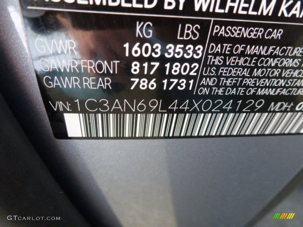 2004 Crossfire Limited Coupe - Sapphire Silver Blue Metallic / Dark Slate Gray photo #18