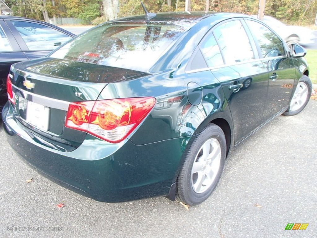 2014 Cruze LT - Rainforest Green Metallic / Jet Black photo #2