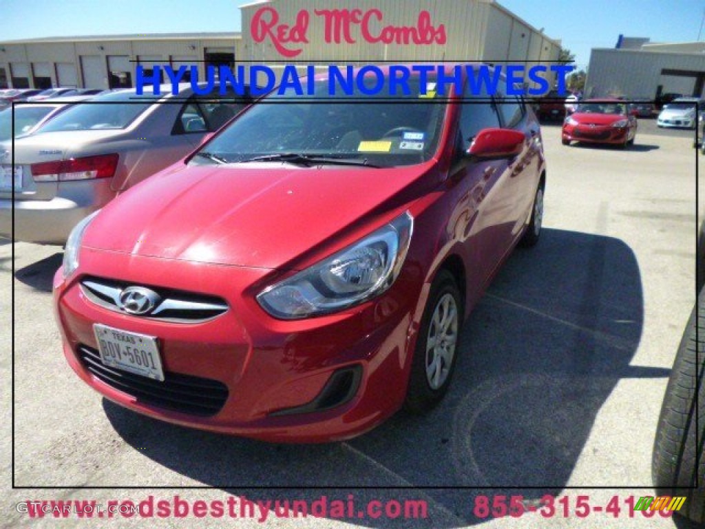 Boston Red Hyundai Accent