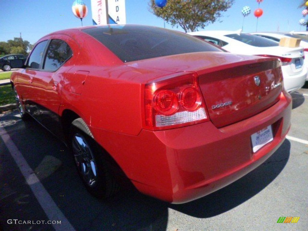 2009 Charger SE - Inferno Red Crystal Pearl / Dark Slate Gray photo #5