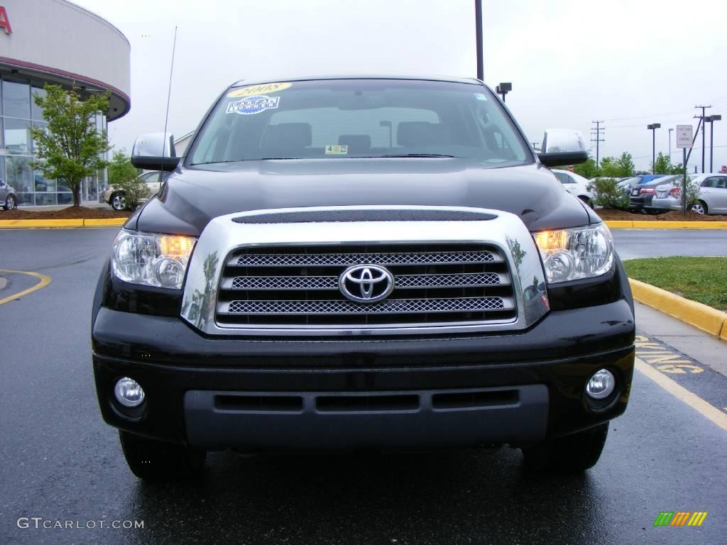 2008 Tundra Limited CrewMax 4x4 - Black / Graphite Gray photo #22