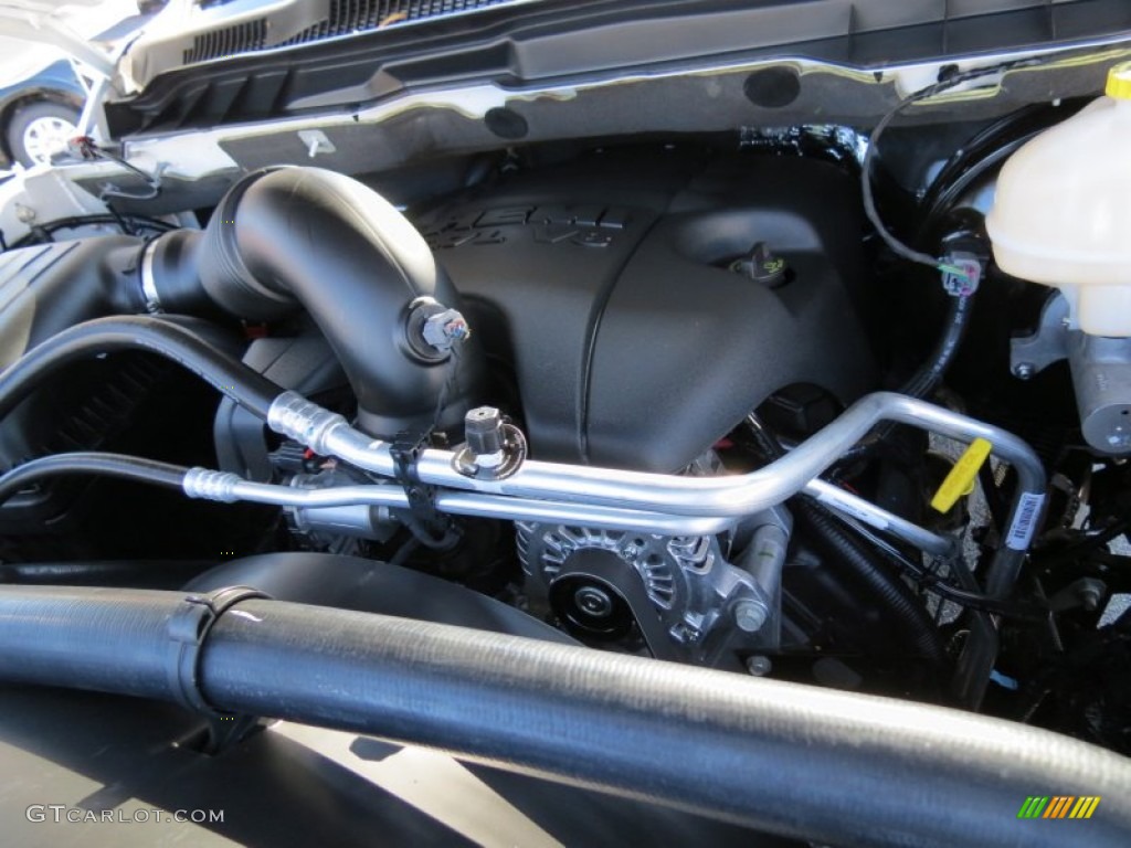 2014 1500 SLT Quad Cab - Bright White / Black/Diesel Gray photo #10