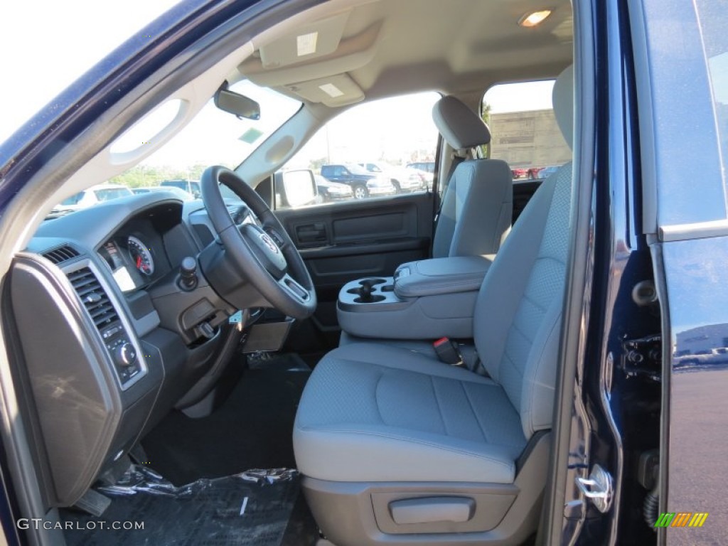 2014 1500 Express Quad Cab - True Blue Pearl Coat / Black/Diesel Gray photo #7