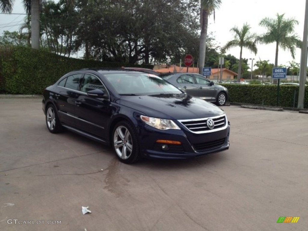 2012 CC R-Line - Night Blue Metallic / Black photo #6