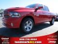 2014 Flame Red Ram 1500 Sport Crew Cab  photo #1