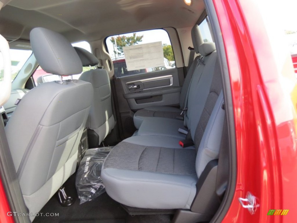 2014 1500 Big Horn Crew Cab - Flame Red / Black/Diesel Gray photo #8