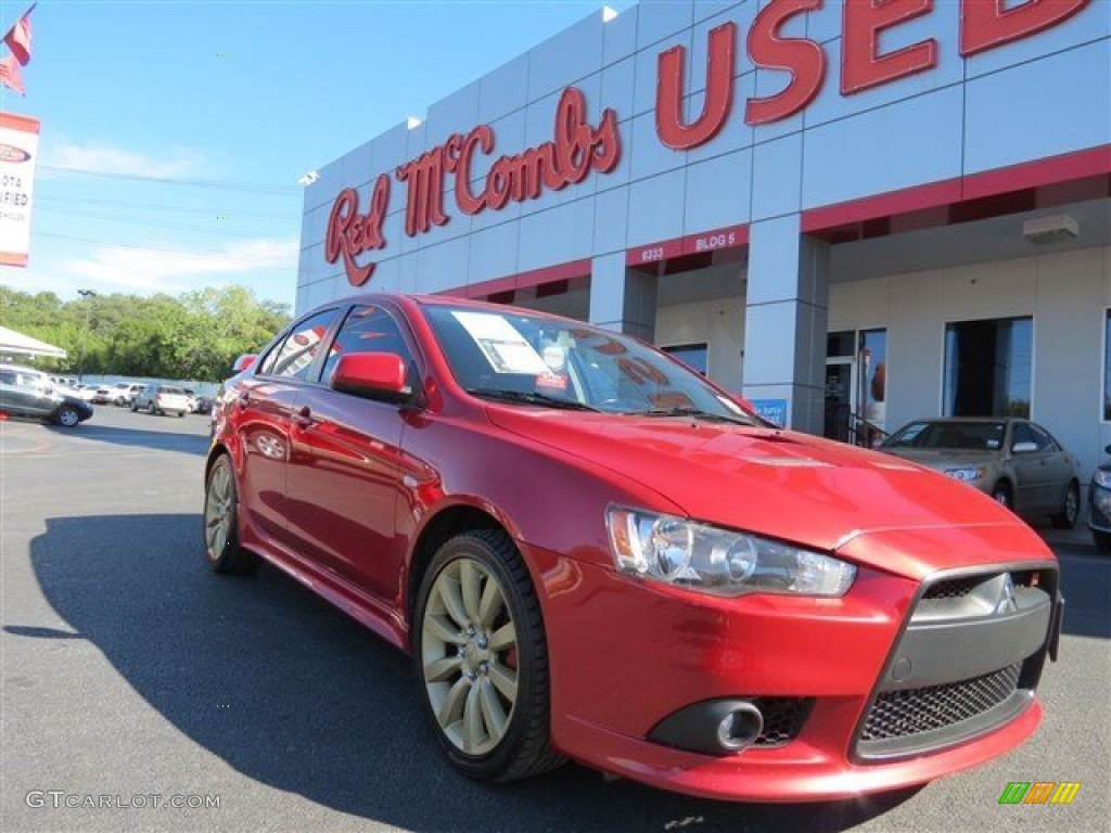 2009 Lancer RALLIART - Rally Red Pearl / Black photo #1