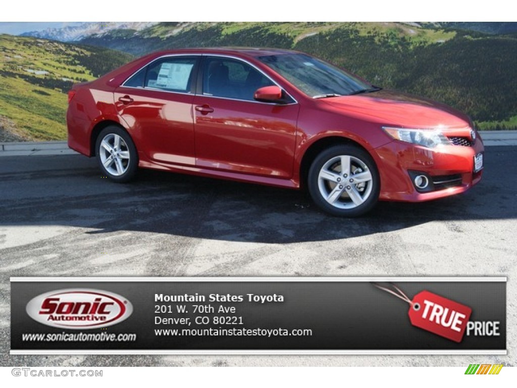 2014 Camry SE - Barcelona Red Metallic / Black/Ash photo #1