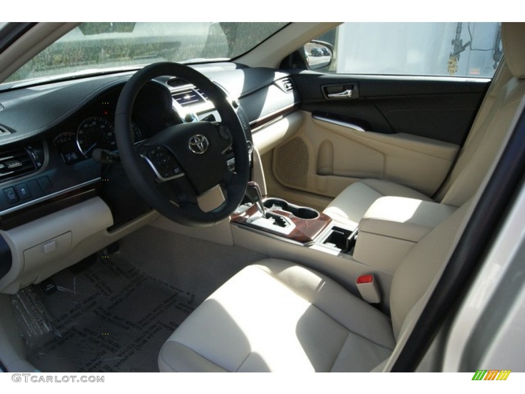 2014 Camry XLE V6 - Creme Brulee Metallic / Ivory photo #5