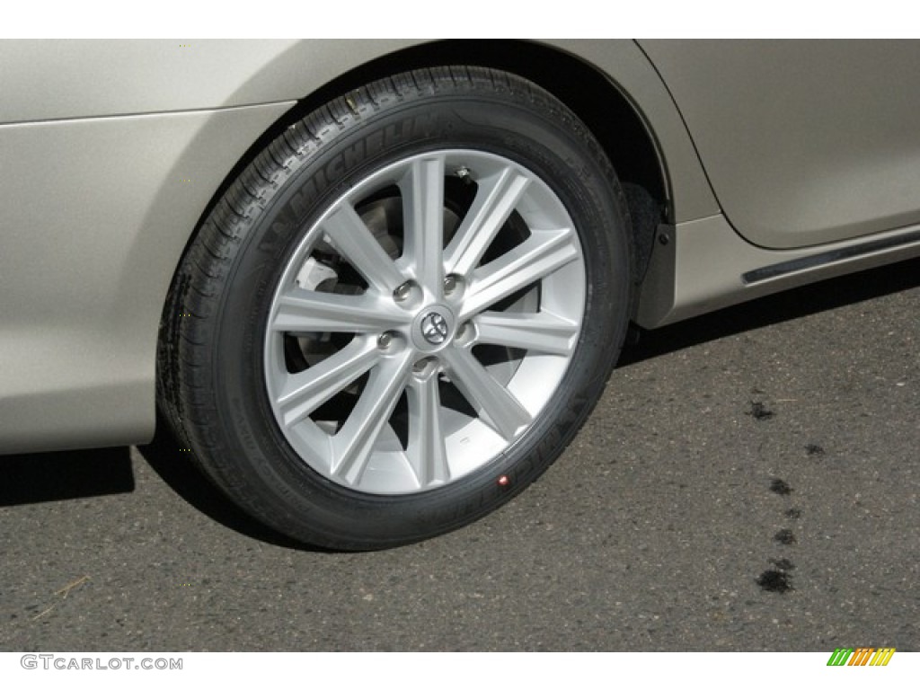 2014 Camry XLE V6 - Creme Brulee Metallic / Ivory photo #9