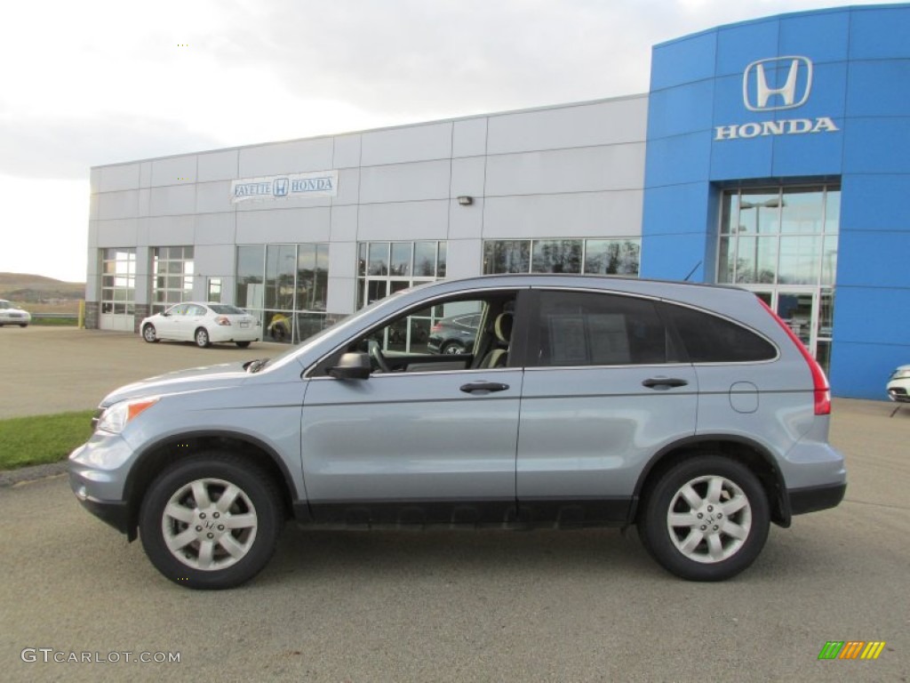 2011 CR-V SE 4WD - Glacier Blue Metallic / Gray photo #2