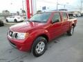 2013 Lava Red Nissan Frontier SV V6 Crew Cab 4x4  photo #3