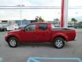 2013 Lava Red Nissan Frontier SV V6 Crew Cab 4x4  photo #4