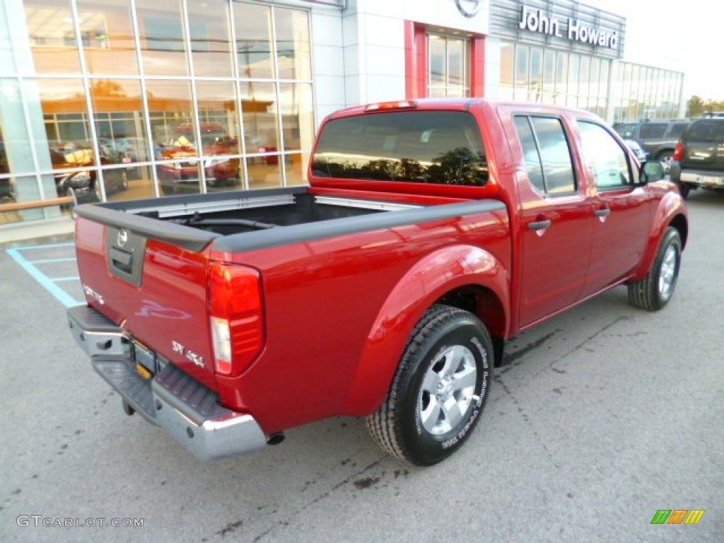 2013 Frontier SV V6 Crew Cab 4x4 - Lava Red / Steel photo #7
