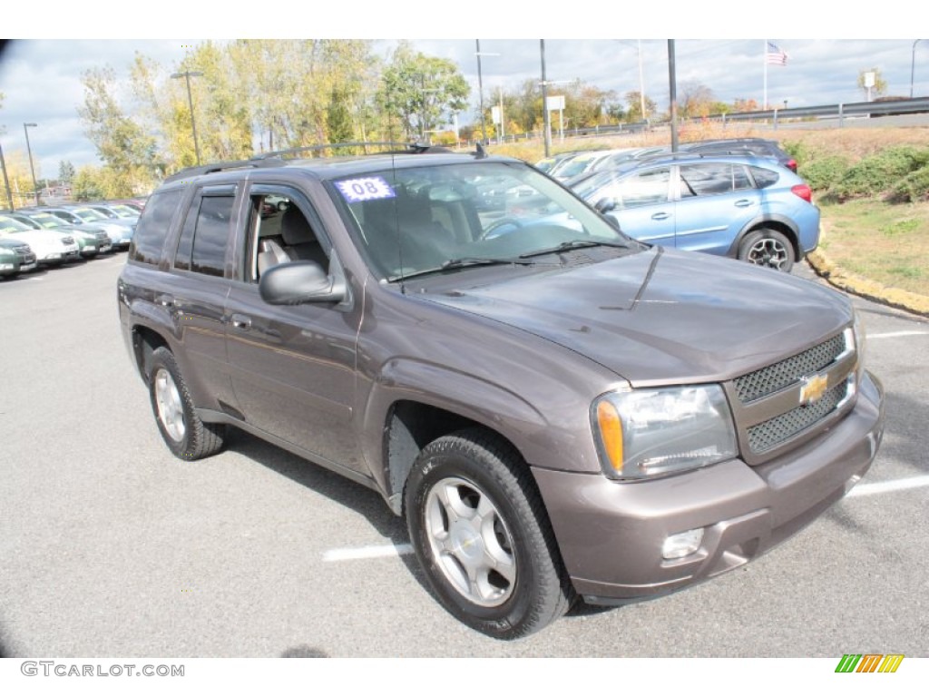 2008 TrailBlazer LT 4x4 - Desert Brown Metallic / Light Gray photo #3