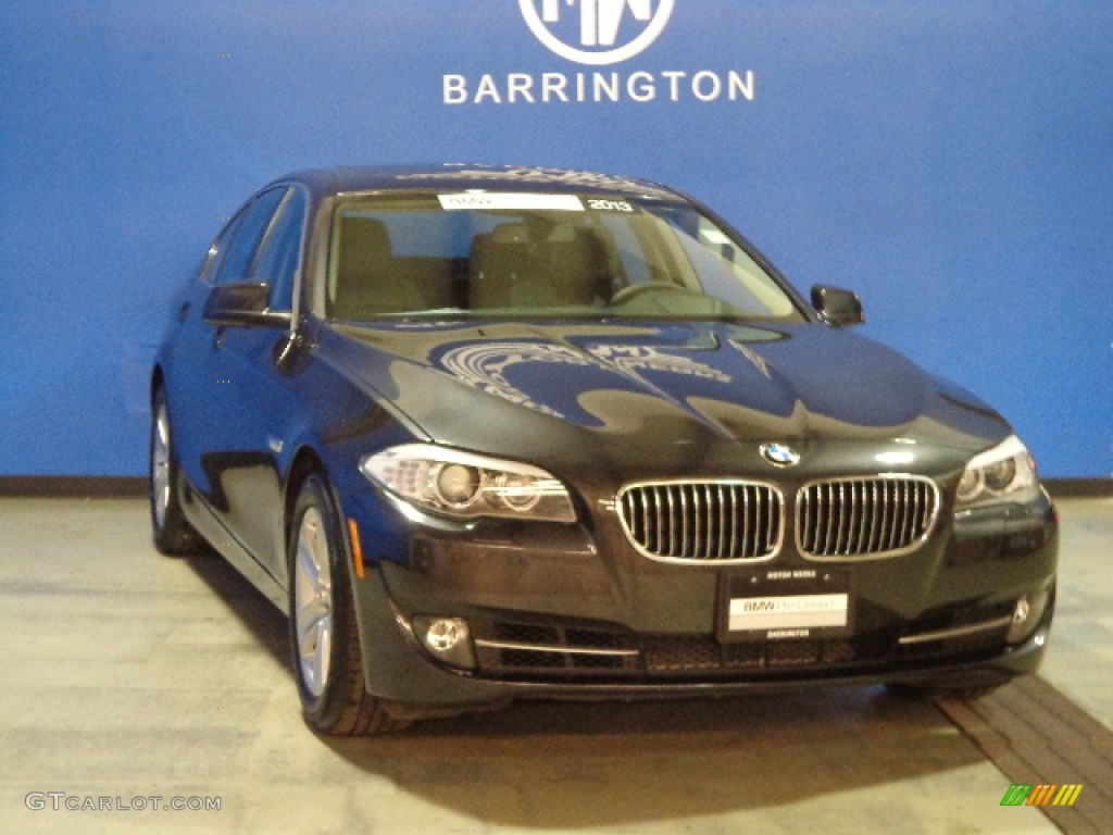 2013 5 Series 528i xDrive Sedan - Dark Graphite Metallic II / Black photo #1