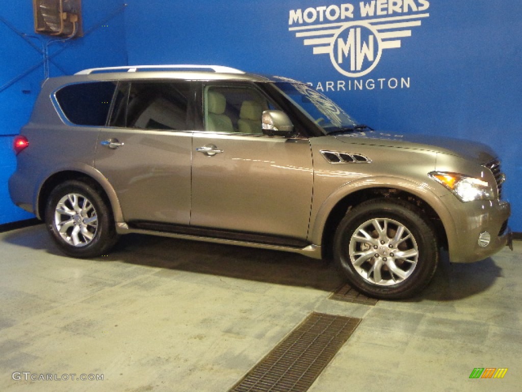 2013 QX 56 4WD - Smoky Quartz / Wheat photo #12