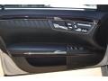 2010 Mercedes-Benz S Black Interior Door Panel Photo
