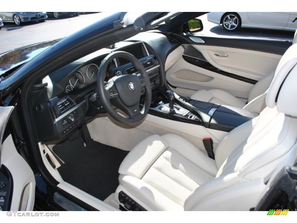 2013 6 Series 650i xDrive Convertible - Carbon Black Metallic / Ivory White photo #15