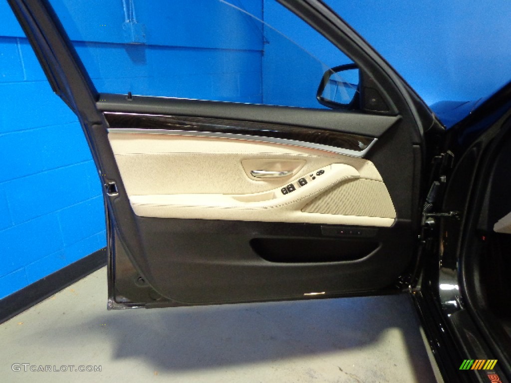 2011 5 Series 550i xDrive Sedan - Black Sapphire Metallic / Oyster/Black photo #18
