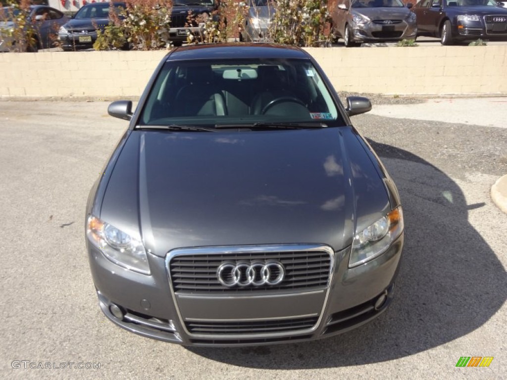 2007 A4 2.0T quattro Sedan - Dolphin Gray Metallic / Ebony photo #9