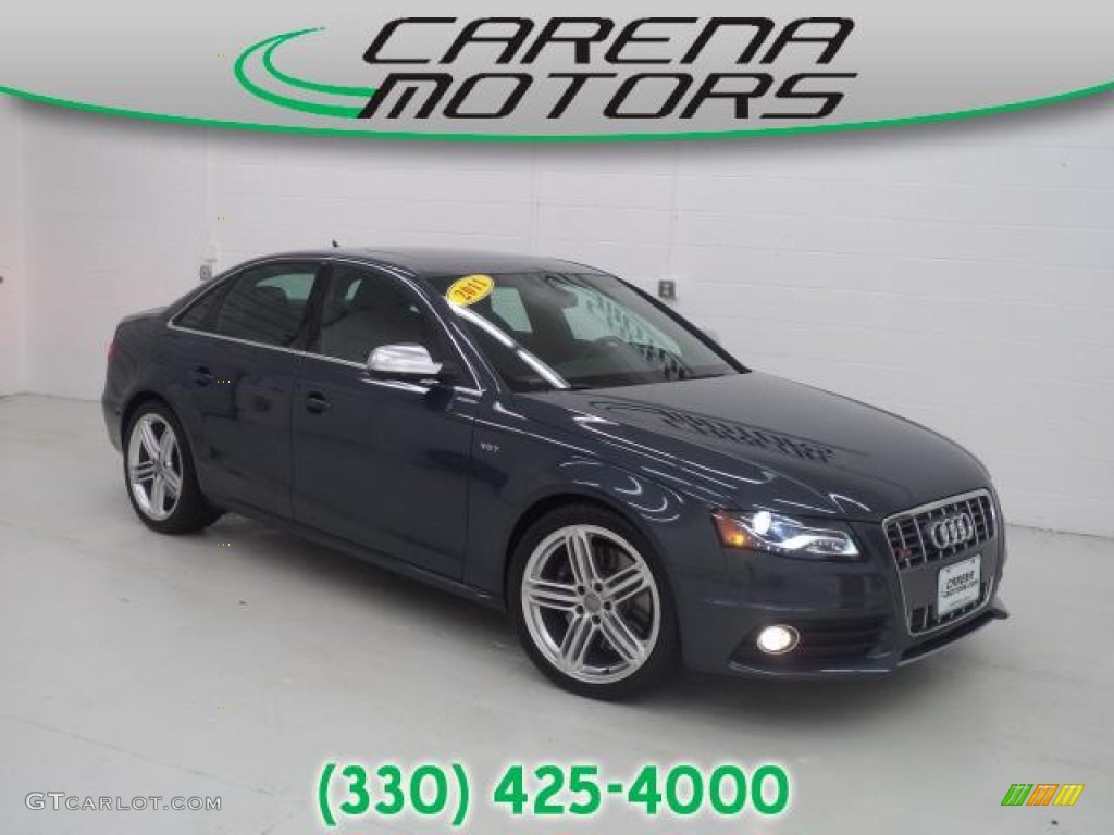 2011 S4 3.0 quattro Sedan - Meteor Grey Pearl Effect / Black photo #1