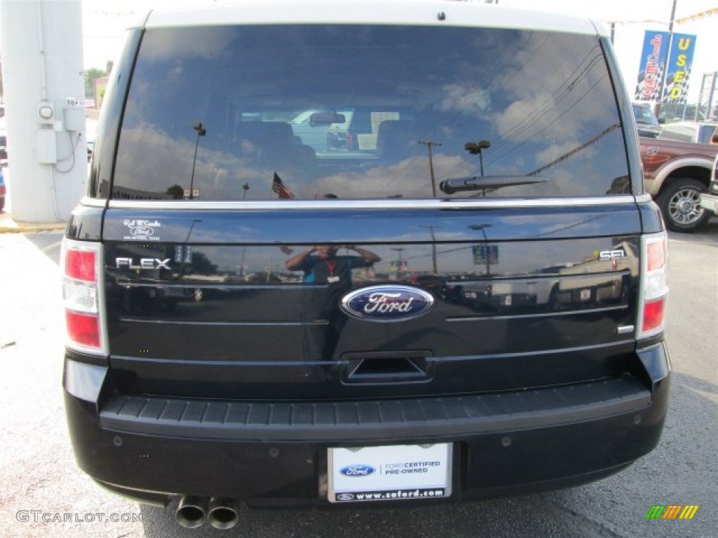 2009 Flex SEL AWD - Black / Medium Light Stone photo #5