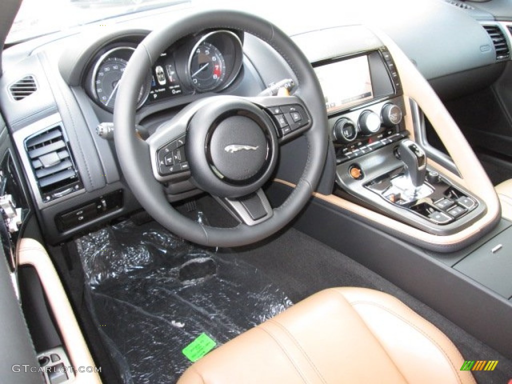 2014 F-TYPE V8 S - Ultimate Black Metallic / Camel photo #10