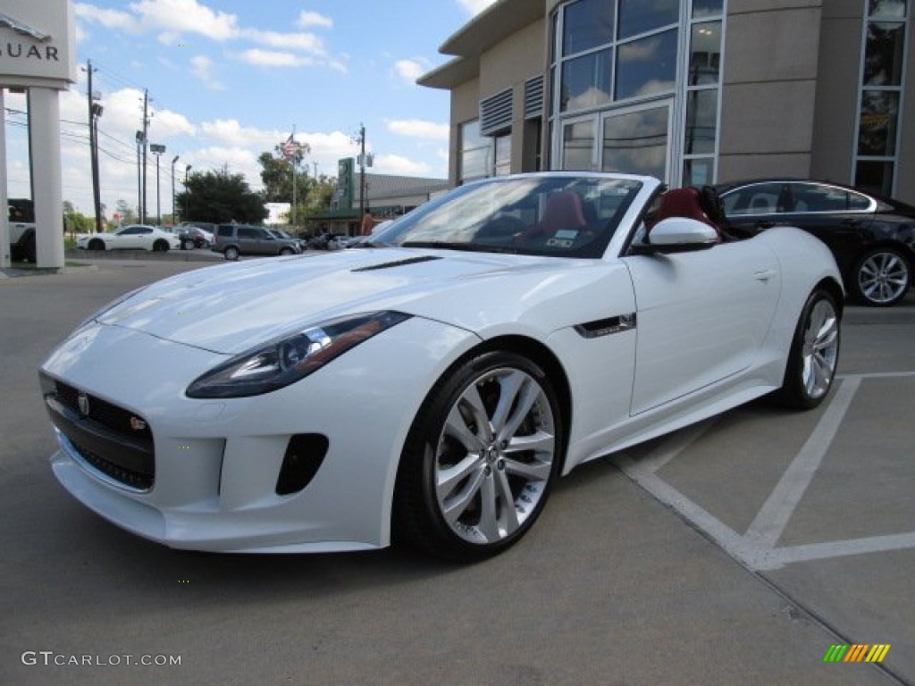 Polaris White 2014 Jaguar F-TYPE S Exterior Photo #87304871