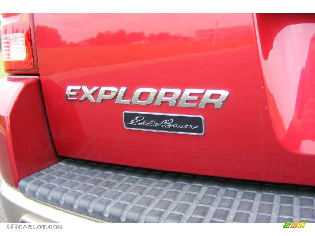 2004 Explorer Eddie Bauer 4x4 - Redfire Metallic / Medium Parchment photo #23