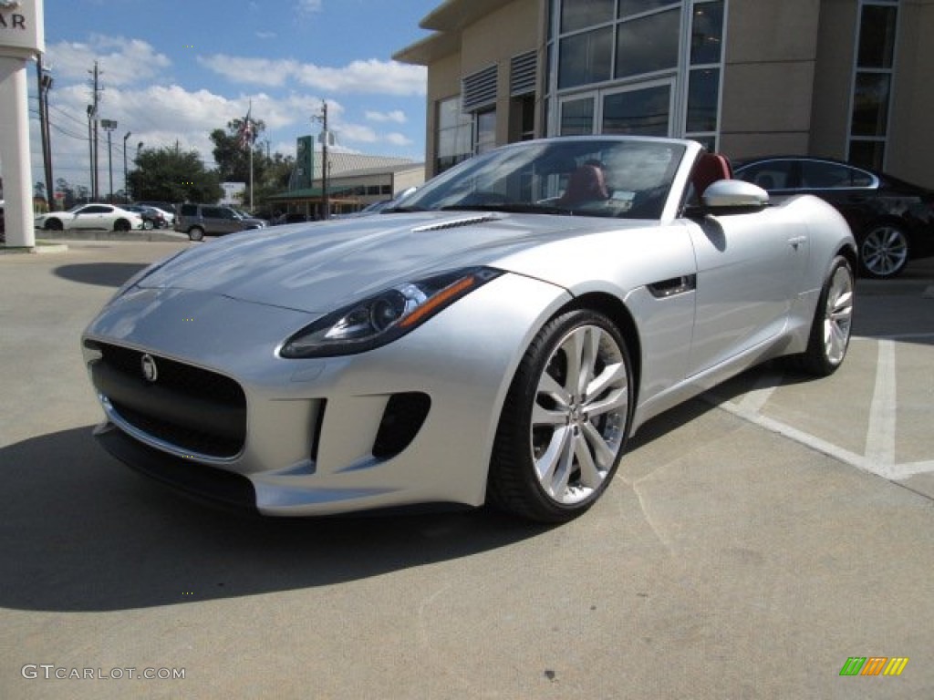 Rhodium Silver Metallic 2014 Jaguar F-TYPE Standard F-TYPE Model Exterior Photo #87305109