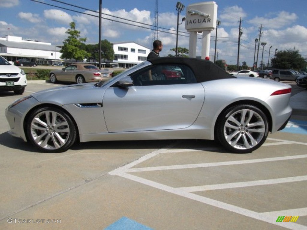 Rhodium Silver Metallic 2014 Jaguar F-TYPE Standard F-TYPE Model Exterior Photo #87305135