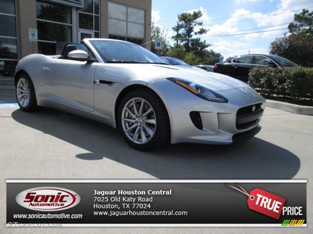 2014 F-TYPE  - Rhodium Silver Metallic / Jet photo #1