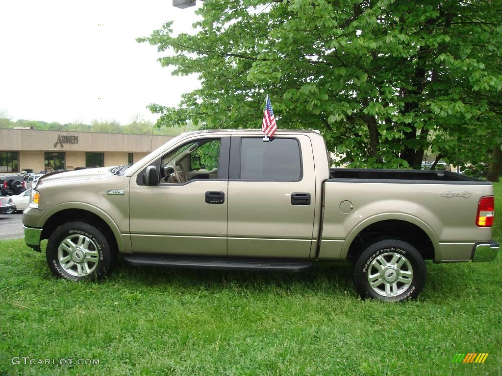 2004 F150 Lariat SuperCrew 4x4 - Arizona Beige Metallic / Tan photo #9
