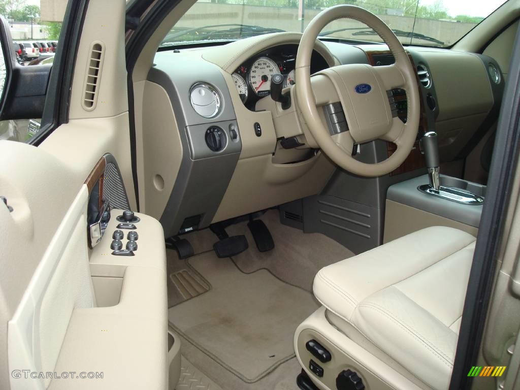 2004 F150 Lariat SuperCrew 4x4 - Arizona Beige Metallic / Tan photo #11