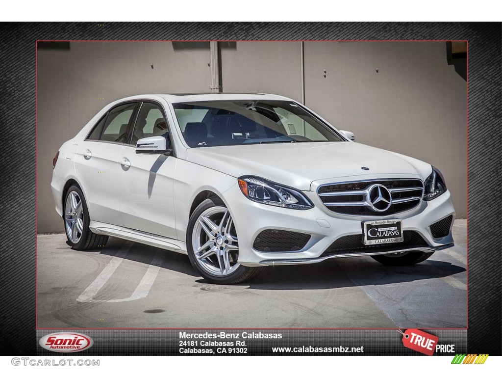 2014 E 350 Coupe - Diamond White Metallic / Silk Beige/Espresso Brown photo #1