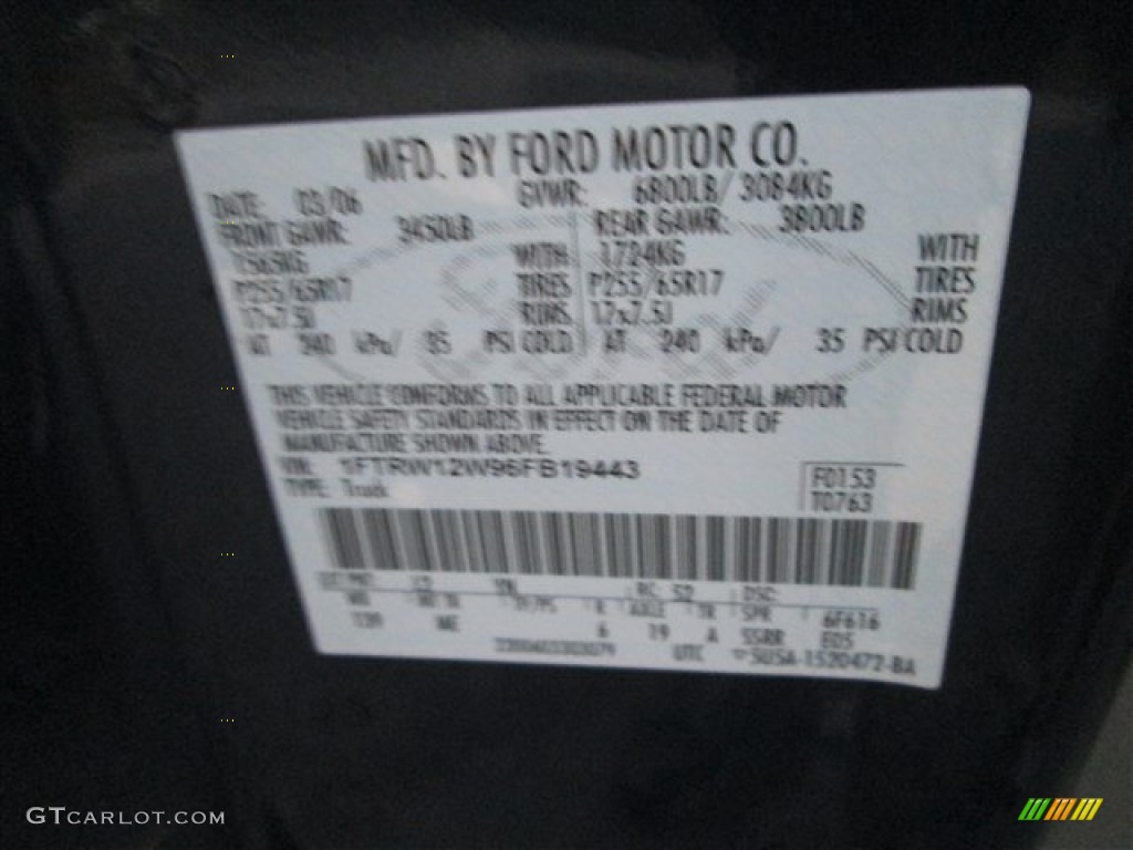 2006 F150 XLT SuperCrew - True Blue Metallic / Medium/Dark Flint photo #12