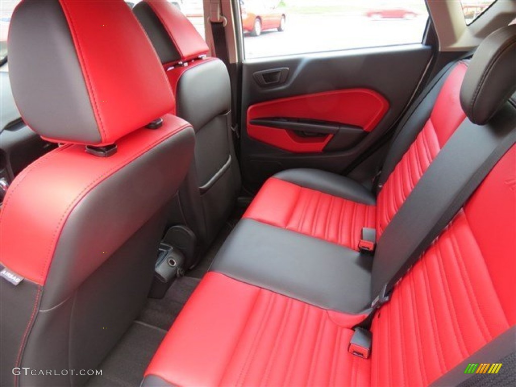 2013 Fiesta Titanium Hatchback - Ingot Silver / Race Red Leather photo #12