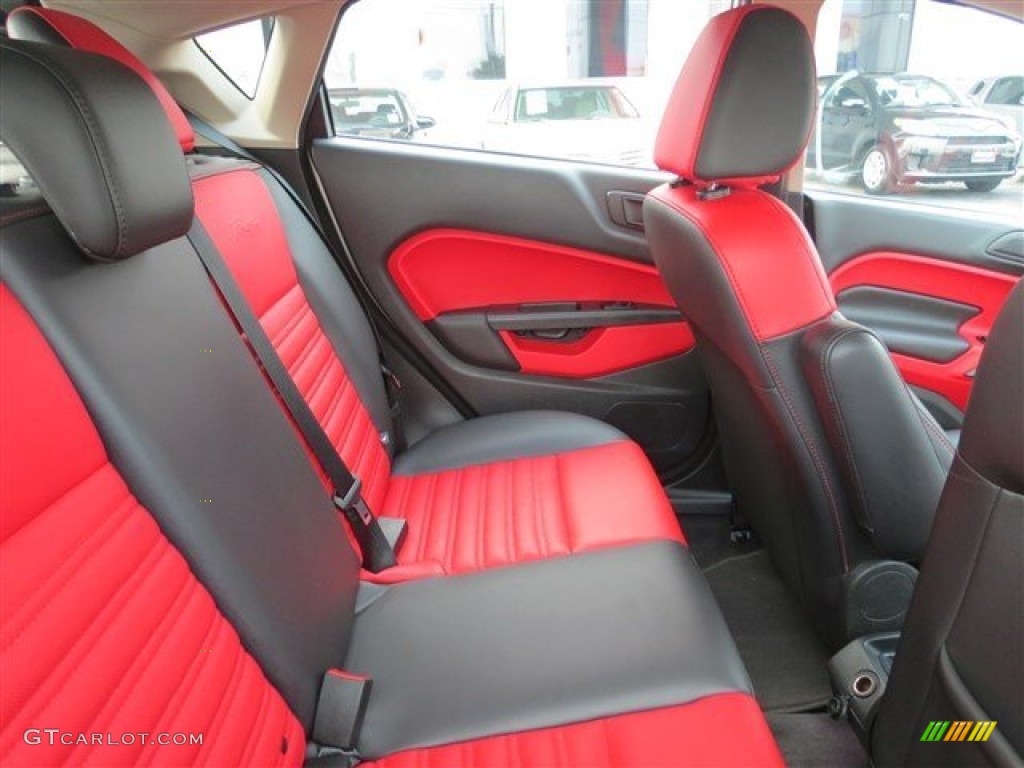 2013 Fiesta Titanium Hatchback - Ingot Silver / Race Red Leather photo #14