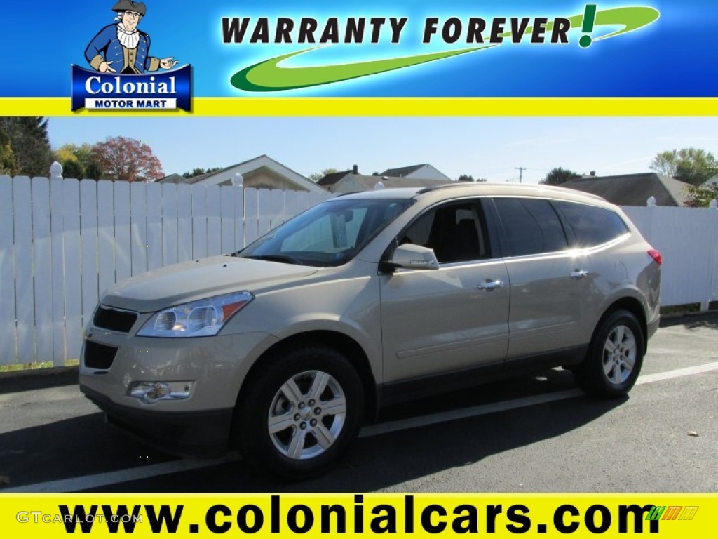 2012 Traverse LT AWD - Gold Mist Metallic / Ebony photo #1