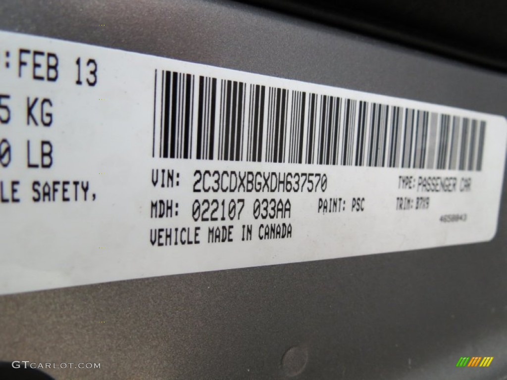 2013 Charger SE - Billet Silver / Black photo #24