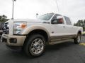 White Platinum Tri-Coat - F250 Super Duty King Ranch Crew Cab 4x4 Photo No. 3