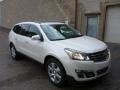 2014 White Diamond Tricoat Chevrolet Traverse LTZ AWD  photo #1