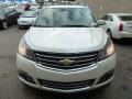 2014 White Diamond Tricoat Chevrolet Traverse LTZ AWD  photo #8