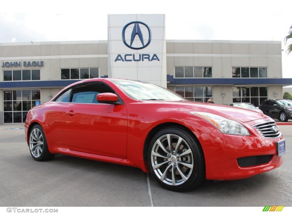 2010 G 37 Convertible - Vibrant Red / Graphite photo #1